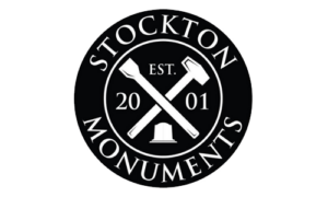 logo for stockton monuments